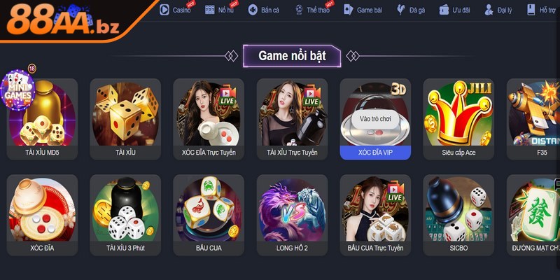 Tính năng chơi thử cho bet thủ làm quen với từng tựa game